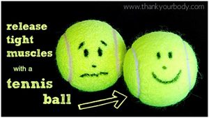 tennis-ball for pain relief